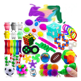 . Set De Juguetes Sensoriales Popit Fidget, 50 Piezas . Set De Juguetes Sensoriales Popit Fidget, 50 Piezas