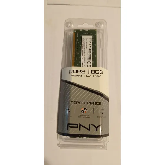 Memoria Ram Pc Pny De 8 Gb Ddr3 1600mhz Pc3 Cl11-11-11 Nueva