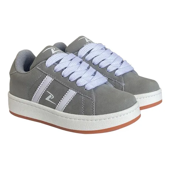 Zapatos Deportivos Casuales Para Niños Pocholin Ollie Gris