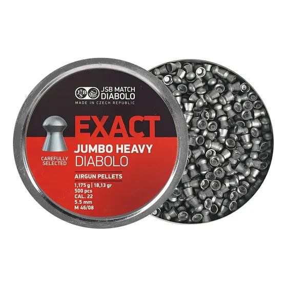 Chumbinho 5.5 Jsb Jumbo Heavy Exact Espingarda Com 500und