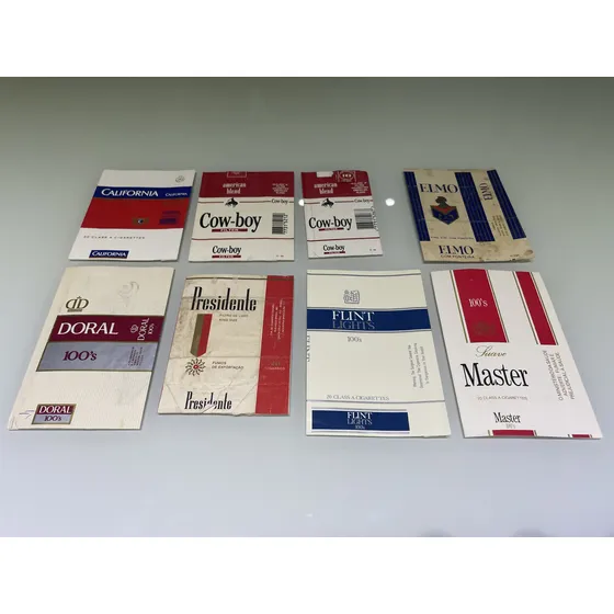 Coleção De Maços De Cigarros Com Raridades E Exclusividades