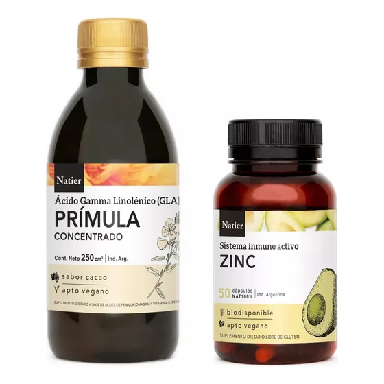 Plan Ciclo Saludable, Aceite De Primula 250 Ml Y Zinc X 50