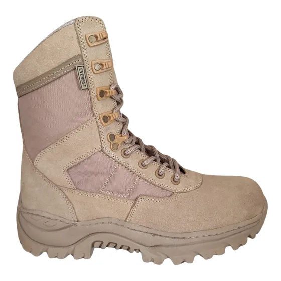 Botas Militares Tácticas Everest Arena 100% Cuero Caña Alta