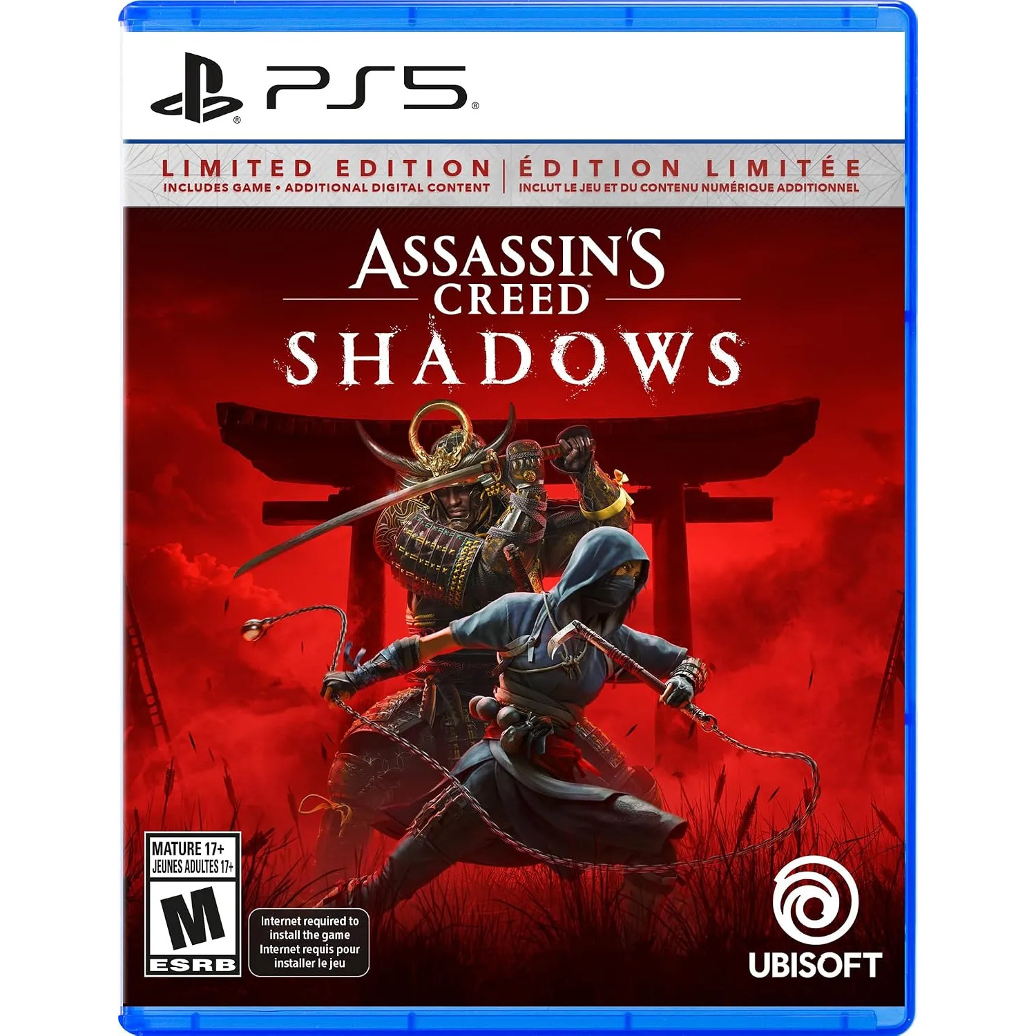 Jogo Assassins Creed Shadows Limited Edition Ps5 Midia Fisic