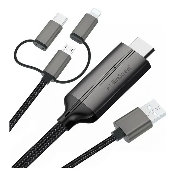 2 En 1 Tipo-c/micro-usb Hdmi Tv, Adaptador Mhl A Hdmi