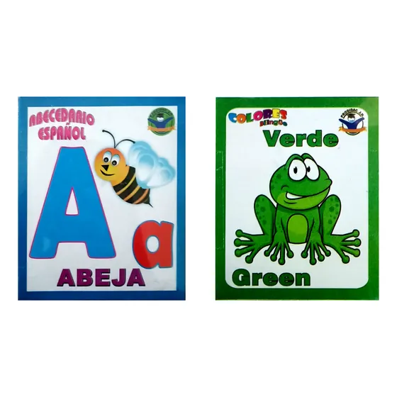 Juego Memorama Didactico Abecedario Colores Ingles Pack 2