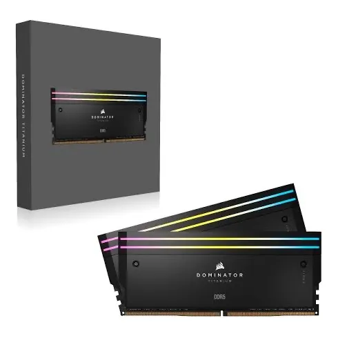 Corsair Dominator Titanium Rgb Ddr5 Ram 64gb(2x32gb) 6600mhz