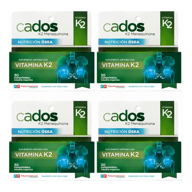 Cados Vitamina K2 Natural - Pack X4