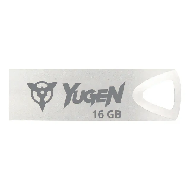 Paquete 200 Memorias Usb 16gb Mayoreo Yugen Metalica Plata Color Plateado 2