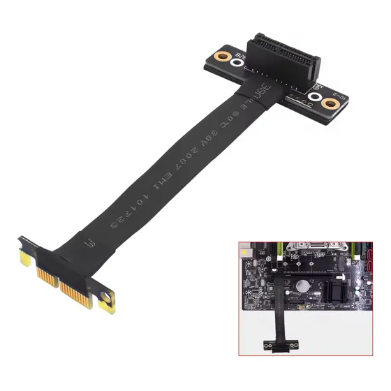 Cabo Extensor Flexível Pcie Pci-e Express X1 12cm Tsr030