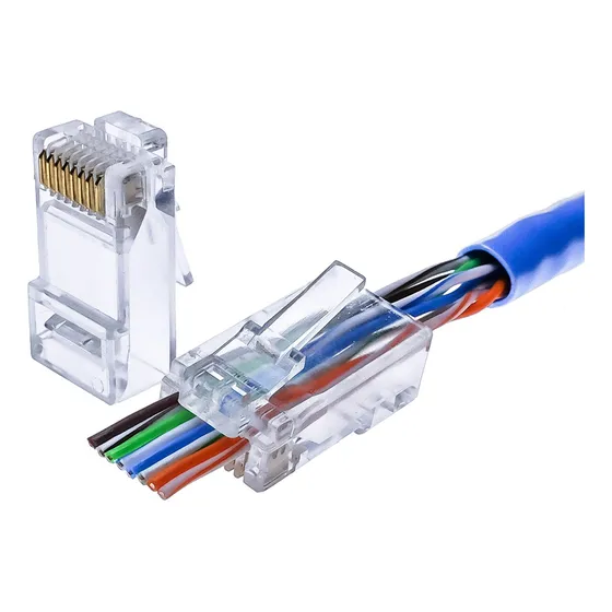 Conector Rj45 Dahua Con Pasante Cat5e 5x2$