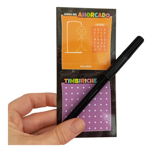 Souvenirs Ahorcado Timbiriche 35 Juegos Borrables Marcador
