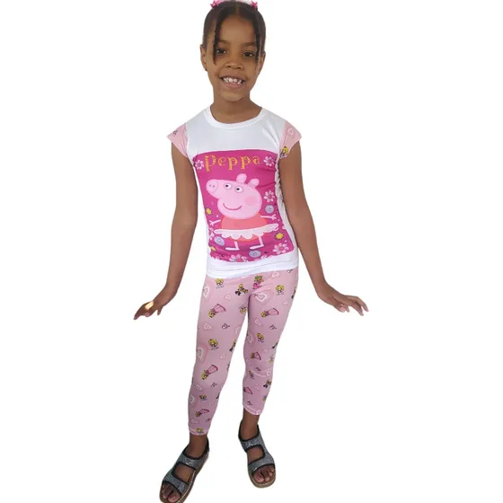 Trío De Conjuntos Para Niñas Leggins (3 Unidades).