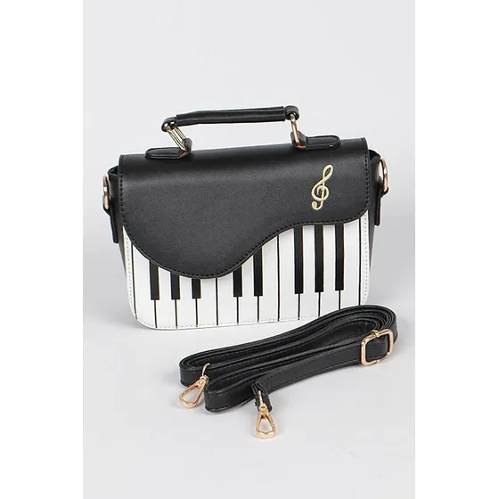 Cartera Bolso Bandolero Dama En Forma De Piano Shein