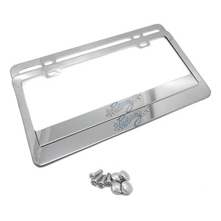 Set 2 Portaplaca Acero Inoxidable Autos Pickup Suv Camiones Set 2 Portaplaca Acero Inoxidable Autos Pickup Suv Camiones