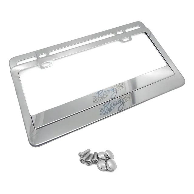 Set 2 Portaplaca Acero Inoxidable Autos Pickup Suv Camiones