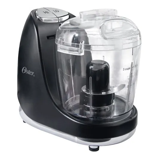 Minipicadora Oster Fpstmc3321 De 3 Tazas Con Batidor, Negra