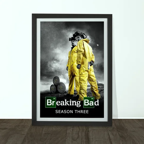  Cuadro Breaking Bad 30x40 Cm Vidrio Para Colgar  C541