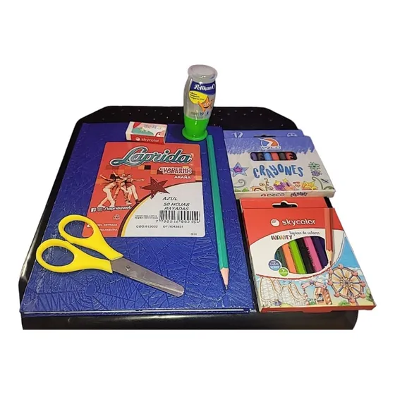 Kit X7pcs Set Útiles Escolar Eonómico Súper Completo Oferta