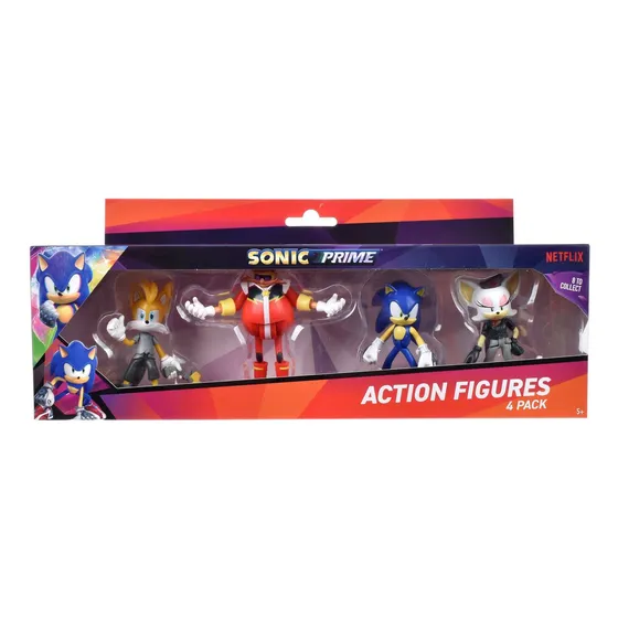 Sonic Prime Pakc De 4 Figuras «sonic-tails-rouge»