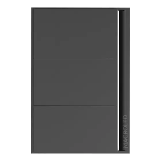Tecla Pulsador Tokio Macroled Smart 3 Canales Color Negro Corriente nominal 7 A Voltaje nominal 220V