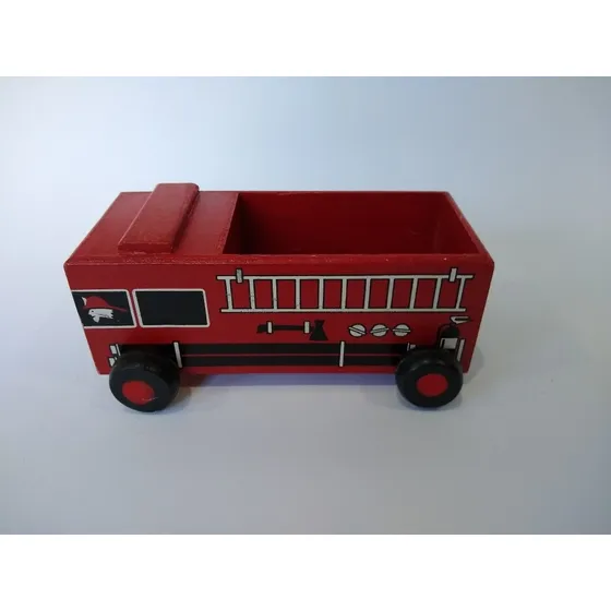 Camioncito De Bomberos De Madera, Usado