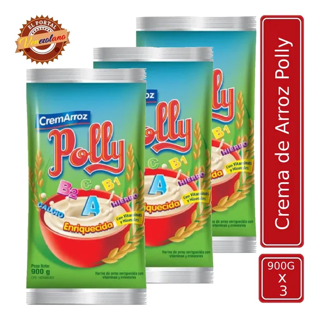 Crema De Arroz Polly  X 3