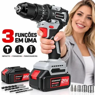 Parafusadeira Impacto E Furadeira Brushless Bivolt