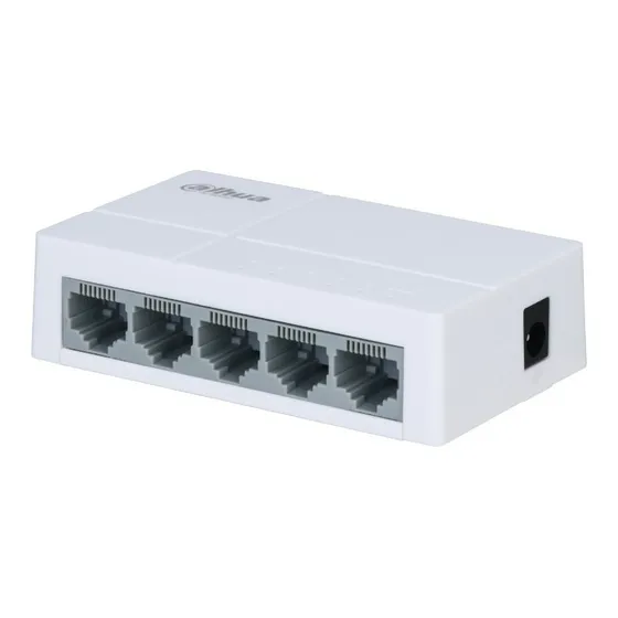 Switch Red 5 Puertos Dahua Desktop 10/100 Dh-pfs3005-5et