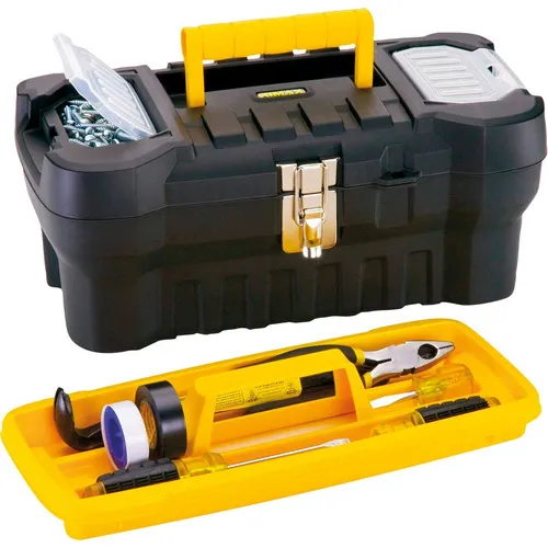 Caja De Herramientas Organizadora Valija Rimax Trabajo 16 Color Negro