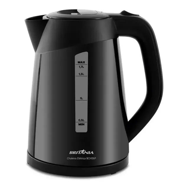 Chaleira Elétrica Bch06p 1,7l 1770w Preta Britânia Cor Preto