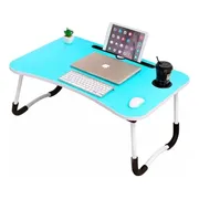 Mesa Notebook Tablet Cama Sofa 60x40cm Plegable + Portavaso