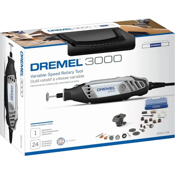 Dremel 3000 Original, Velocidad Variable. 24pza.