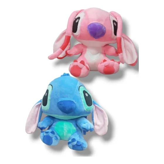 Muñecos Peluches Stitch & Angela Juguete Para Niños Y Niñas