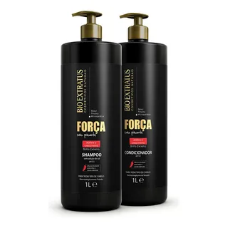 Kit Bio Extratus Força Com Pimenta Shampoo Condicionador 1kg Kit Bio Extratus Força Com Pimenta Shampoo Condicionador 1kg