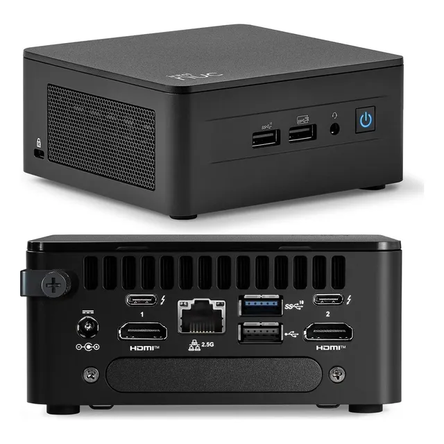 Intel NUC 13 Pro Mini PC (RNUC13L3HI316512U) Core i3-1315u 16 GB de RAM 512 GB SSD Windows 11 Pro para oficina en casa soporte 8K/4K Quad Display WiFi 6E BT 5.3 Thunderbolt