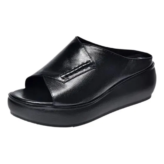 Zapatos Con Boca De Pez De Fondo Zuecos Ortopédicos De Moda