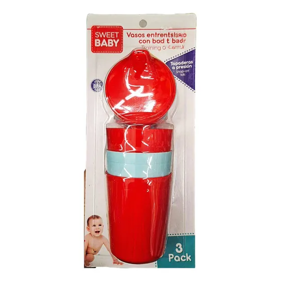 Vasos Entrenadores Con Boquilla Para Bebe 3 Unidades