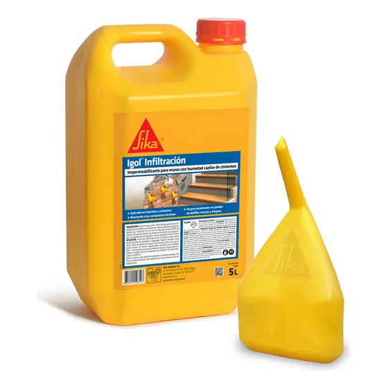 Sika Igol Infiltración de 5L para humedad de cimientos | Cuotas sin interés