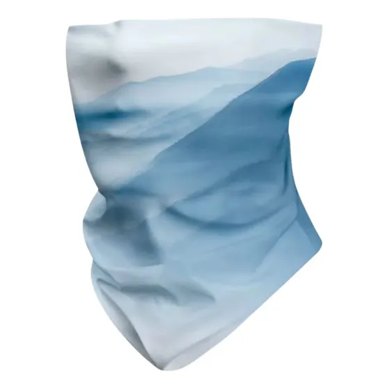 Cuellos Elastizados Multifuncional Premium -5 °c Color Celeste Diseño De La Tela Estampado Talle Unico