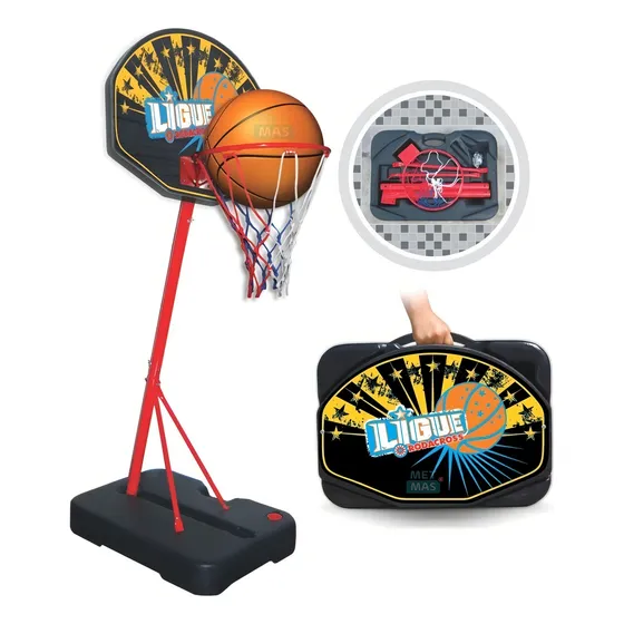 Rodacross aro y soporte de basquet con maletin portatil
