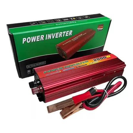 Inversor Voltaje 2000w Conversor Corriente Auto 12v A 220v