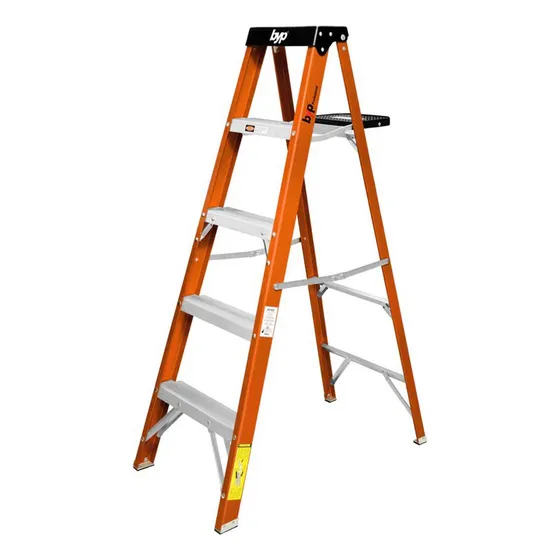 Escalera Tijera Fibra De Vidrio Tipo Ii 175kg 5 Escalones