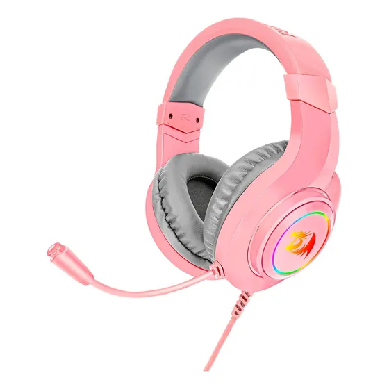 Headset Gamer Redragon Hylas Pink H260-rgb Color Rosa