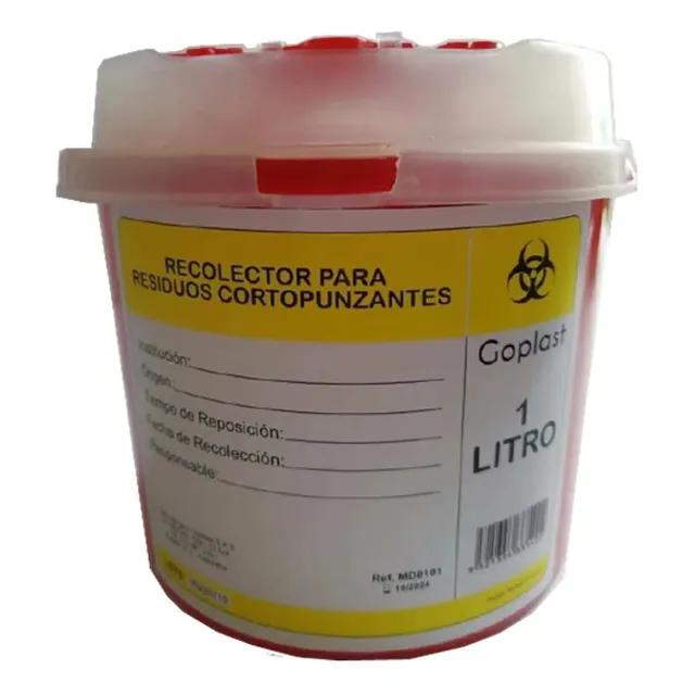 Recolector Agujas Cortopunzantes Guardian 1 Lt