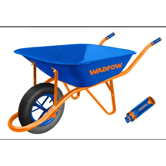 Carretilla 65l 130kgrs Rueda Neumática Azul