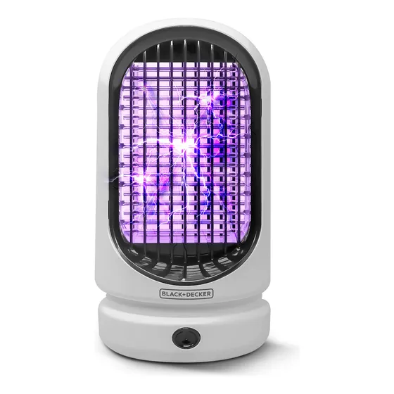 Exterminador De Insectos Eléctrico Con Luz Uv Recargable Usb Blanco