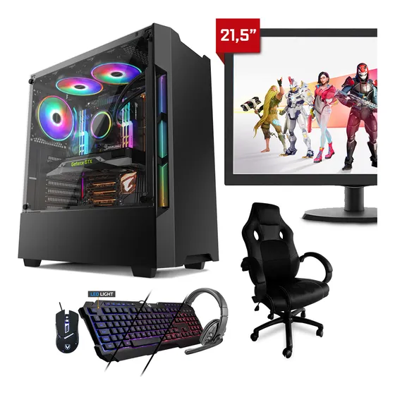 Pc Gamer Smart Pc Smt81782 I5 8gb (gt 1030 2gb) 1tb + Cadeir