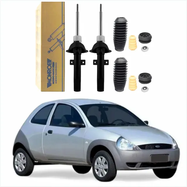 Par Amortecedor Dianteiro Ford Ka 2007 Monroe + Kit