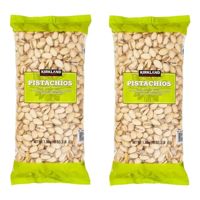 2 Pack Pistaches Californianos Con Sal 1.36kg Kirkland